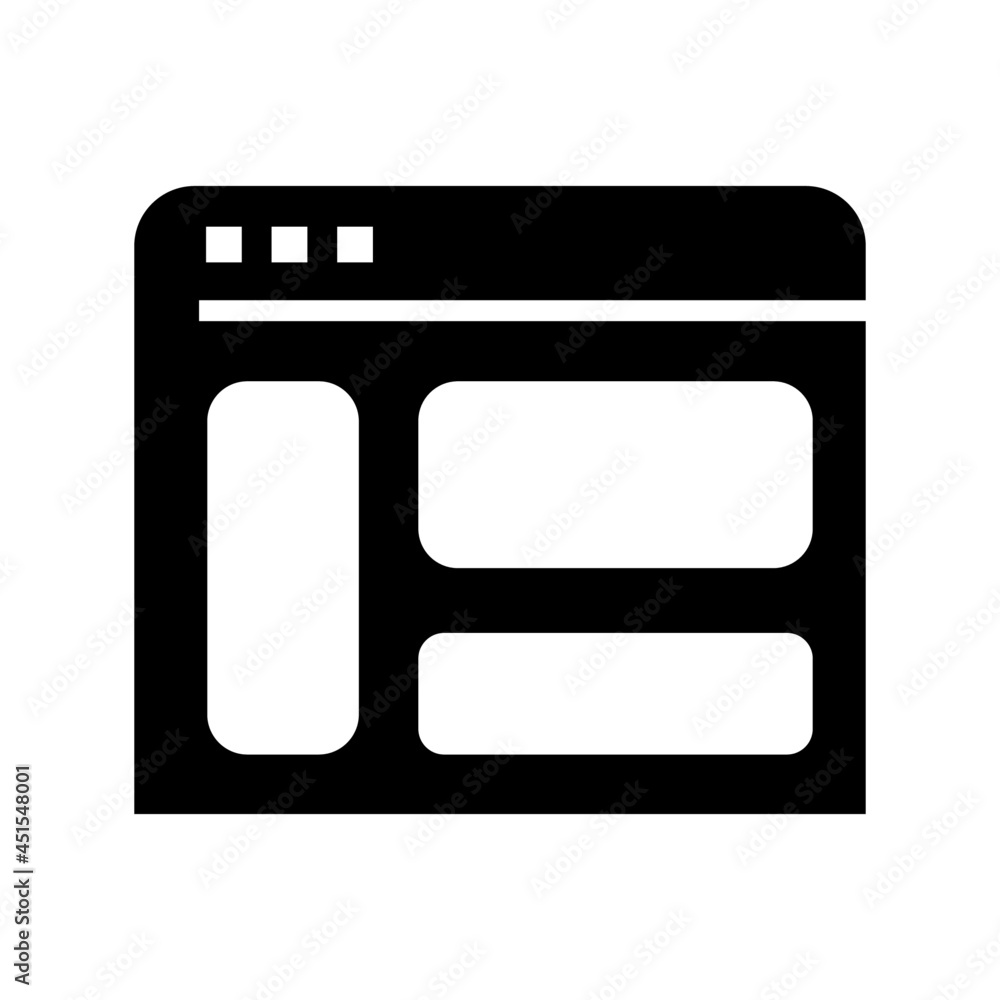 Fototapeta premium browser icon or logo isolated sign symbol vector illustration - high quality black style vector icons 