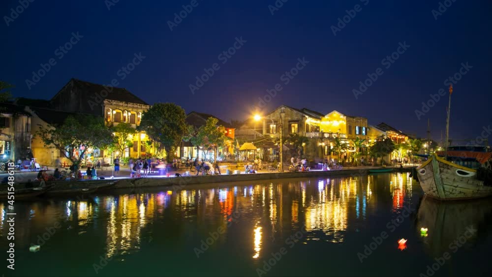 Timelapse of old Hoi An city in Vietnam Timelapse of old Hoi An city in Vietnam