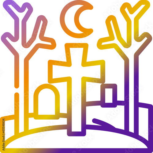 graveyard gradient icon