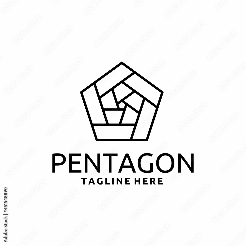Pentagon Locator Logo by Awais Mehmood on Dribbble