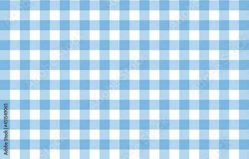 Blue gingham fabric square checkered seamless pattern vintage background vector © Pacha M Vector