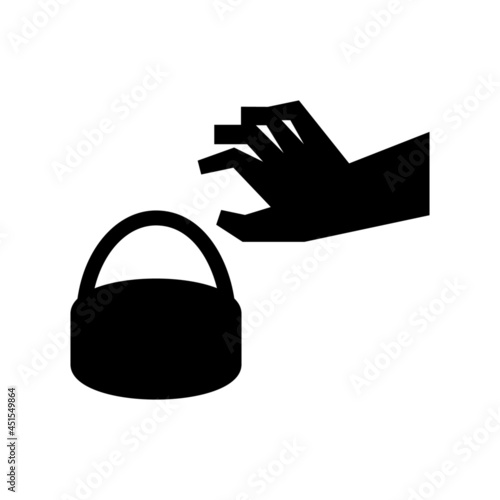 pickpocket icon or logo isolated sign symbol vector illustration - high quality black style vector icons
