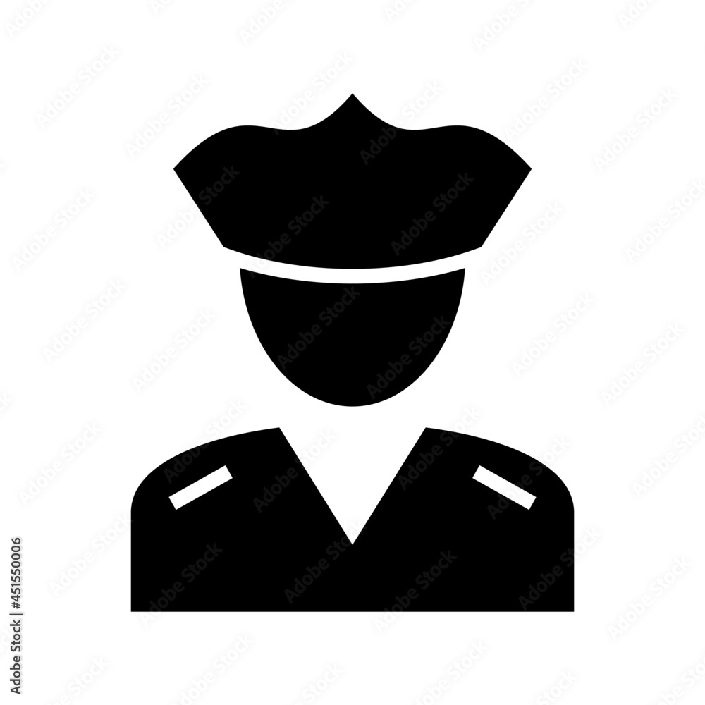 police icon or logo isolated sign symbol vector illustration - high quality black style vector icons
