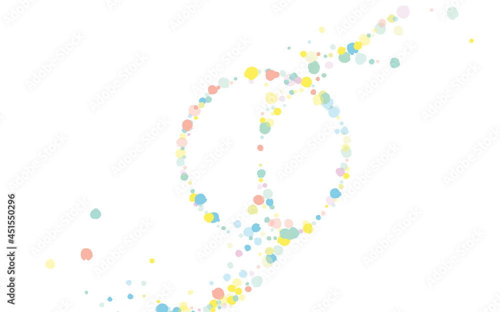 Obraz premium Pastel Round Celebration White Background. Vector