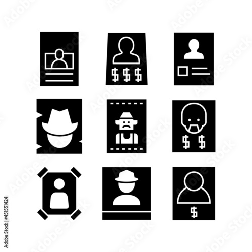 wanted icon or logo isolated sign symbol vector illustration - high quality black style vector icons 