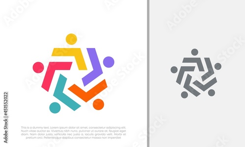 Global Community Logo Icon Elements Template. Community human Logo template vector. Community health care. Abstract Community logo. Social Networking logo designs.