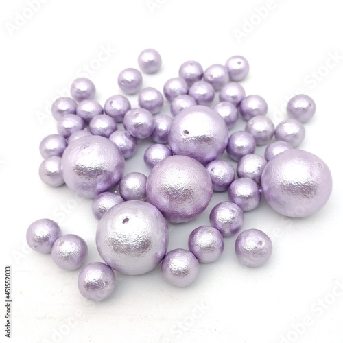 purple cotton pearl
