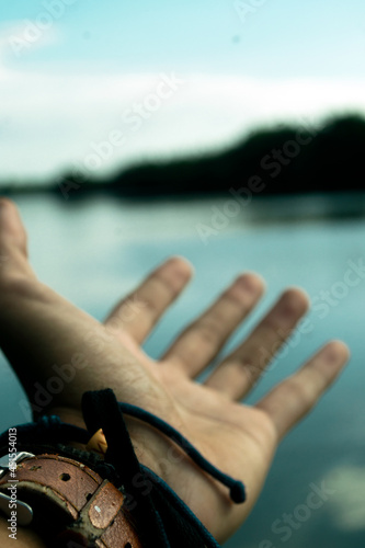 feet in the sea