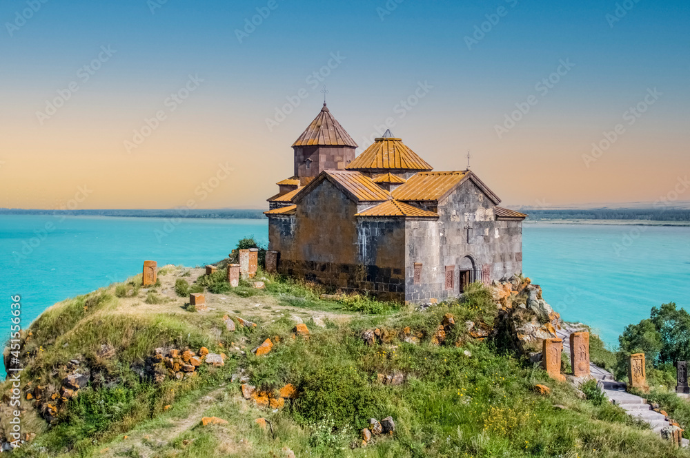 Sevanavank Monastery. Is a monastic complex located on a peninsula at the northwestern shore of Lake Sevan in the Gegharkunik Province of Armenia