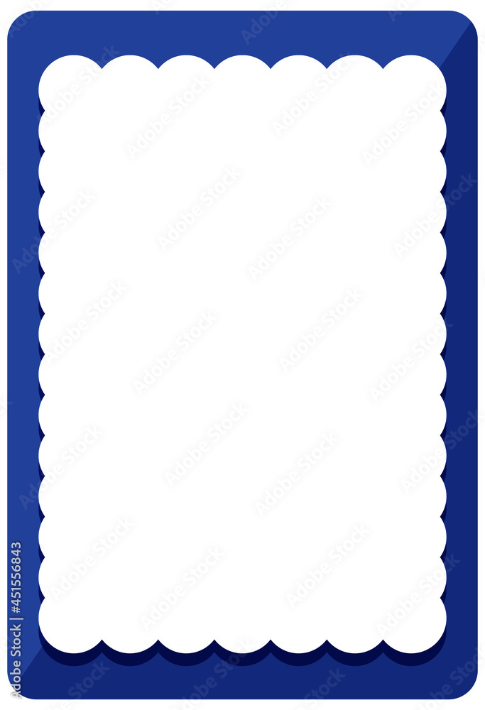 Empty blue curl frame banner template Empty blue curl frame banner template