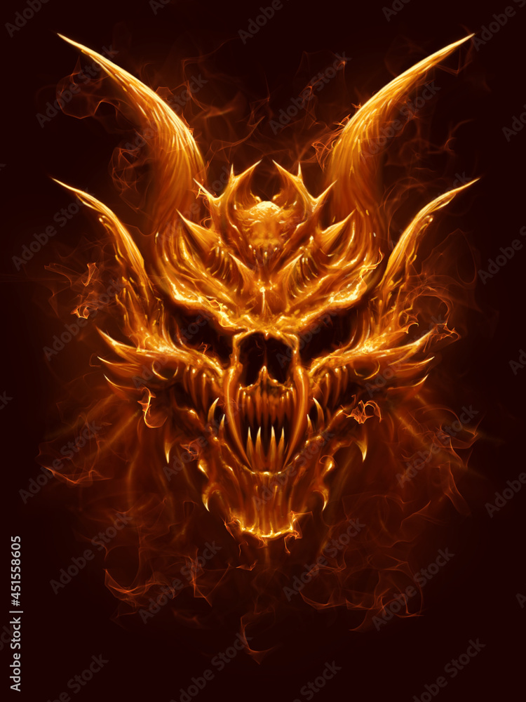 Demonic Skull Wallpaper