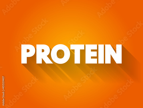 Protein text quote, concept background