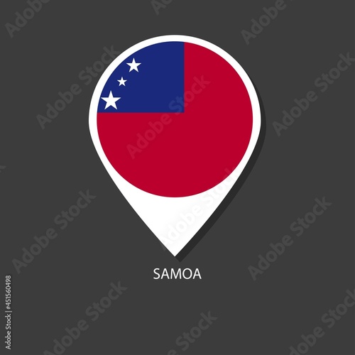 Free Download Samoa flag Vector marker with flags. - GFXLoad