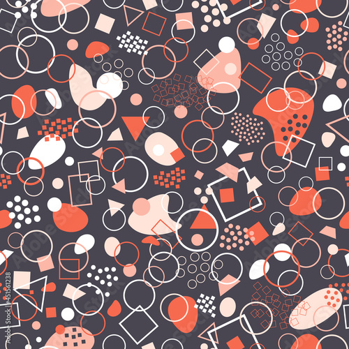 Abstract geometric seamless pattern. Abstract modern trendy vector illustration. Texture for design wallpaper, posters, illustrations