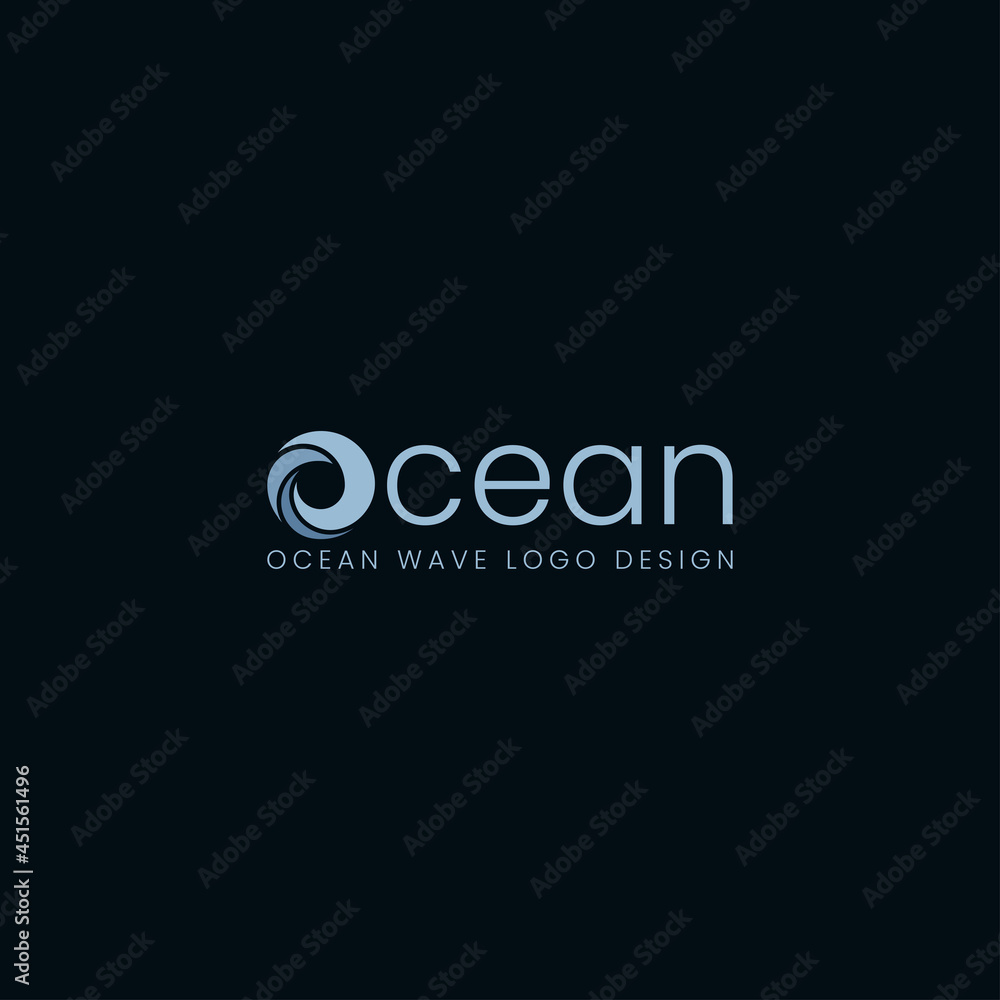 OCEAN WAVE LOGO DESIGN VECTOR OCEAN WAVE LOGO DESIGN VECTOR