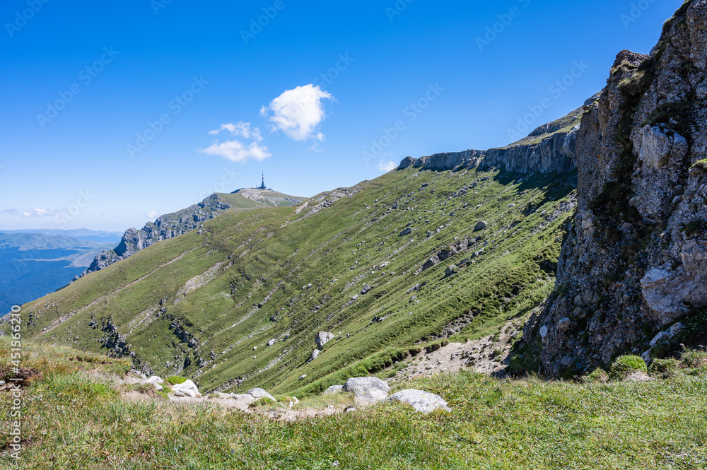 Landscape in the Romanian Carpathian mountains