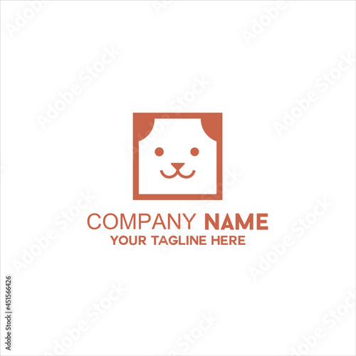 box icon with dog face shape logo