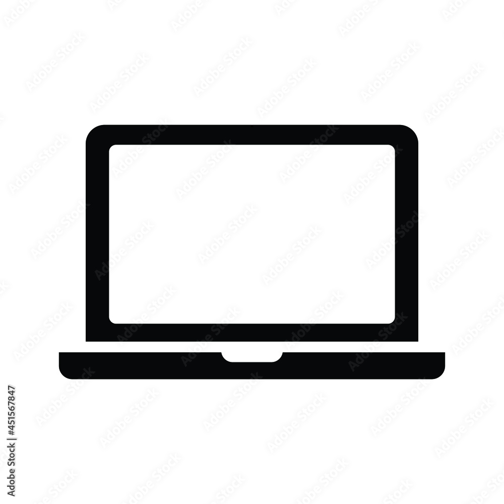 laptop icon for working with technology, personal computer with high quality of electronic devices laptop icon for working with technology, personal computer with high quality of electronic devices