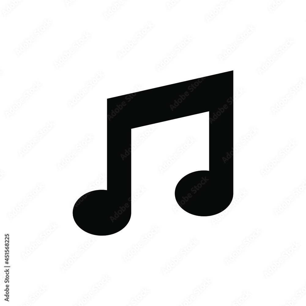 Music note icon vector graphic Music note icon vector graphic