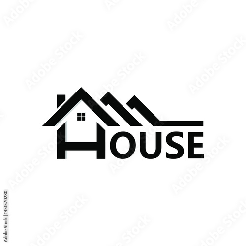 House Logo Vector design illustration. House icon simple sign. trendy and modern house logo. House logo company. Home icon isolated on white background.
