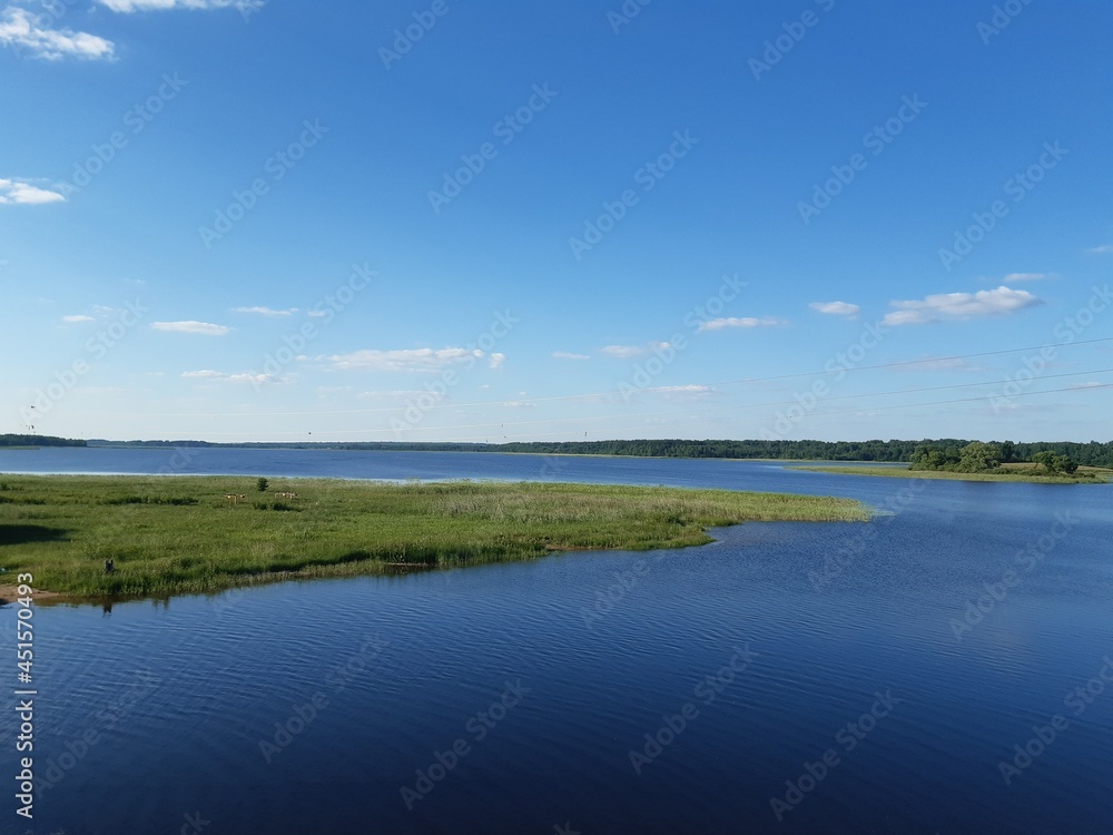 landscape with lake