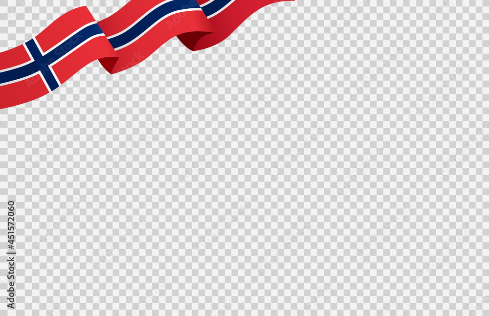 Waving flag of Norway isolated on png or transparent background,Symbol ...