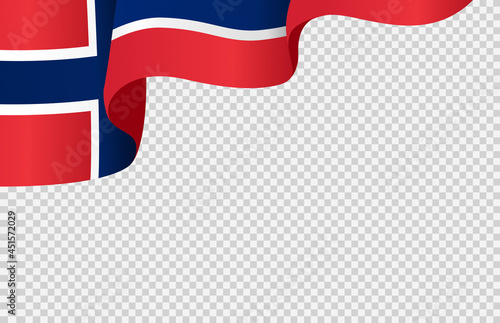 Waving flag of Norway isolated  on png or transparent  background,Symbol of Norway,template for banner,card,advertising ,promote, vector illustration top gold medal sport winner country