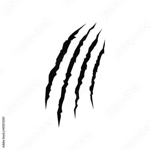 Scratch icon vector. claws illustration sign collection. cut symbol or logo.