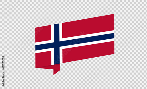 Waving flag of Norway isolated  on png or transparent  background,Symbol of Norway,template for banner,card,advertising ,promote, vector illustration top gold medal sport winner country