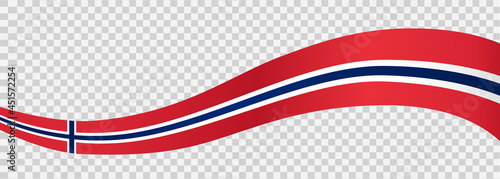 Waving flag of Norway isolated  on png or transparent  background,Symbol of Norway,template for banner,card,advertising ,promote, vector illustration top gold medal sport winner country