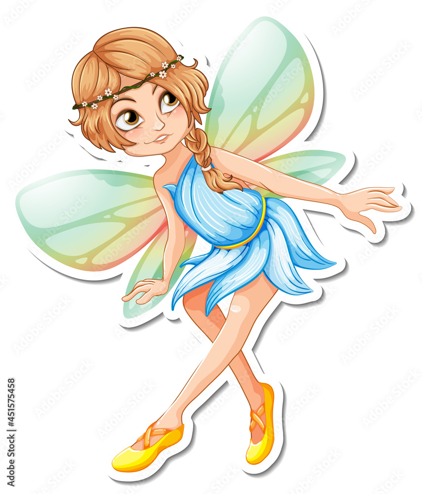 Beautiful fairy cartoon character sticker Beautiful fairy cartoon character sticker