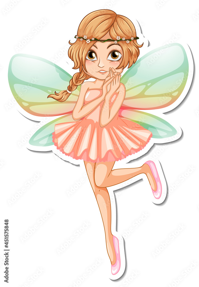 Beautiful fairy cartoon character sticker Beautiful fairy cartoon character sticker
