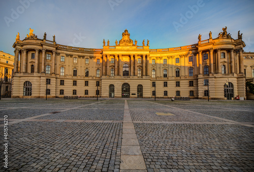 Facade of the Berlin Humboldt University. Germany. photo