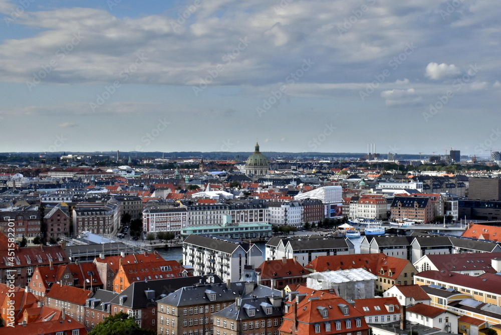 Blick auf Kopenhagen im Sommer