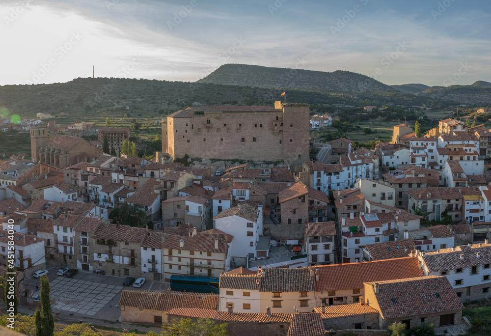 Mora de Rubielos Castle in Teruel Spain Gudar Sierra