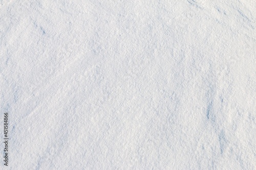 background, texture of white snow in winter