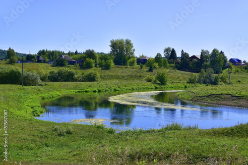 Fototapeta Naklejka Na Ścianę i Meble -  Iren river near the village of Chaika.