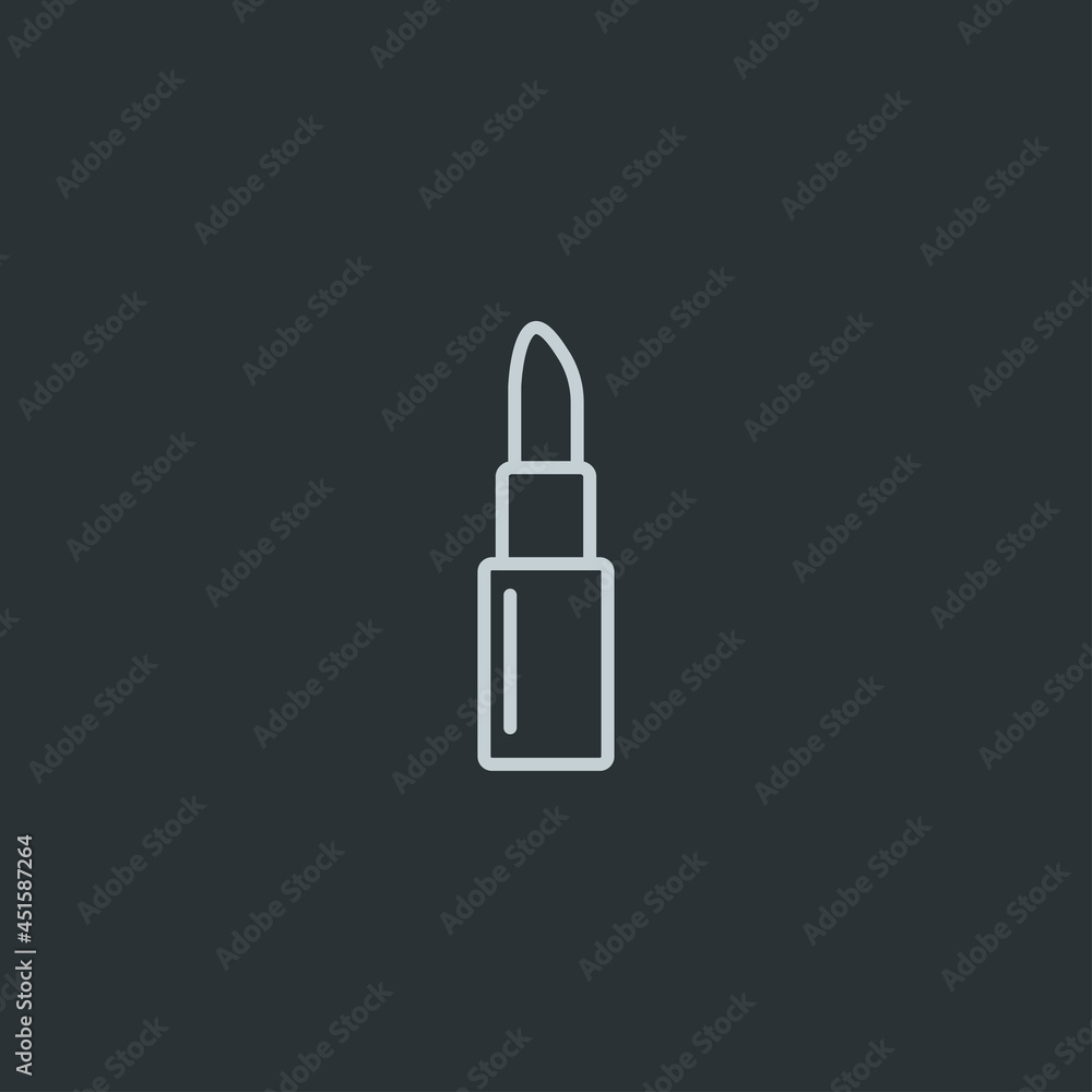 lipstick icon vector on white background lipstick icon vector on white background