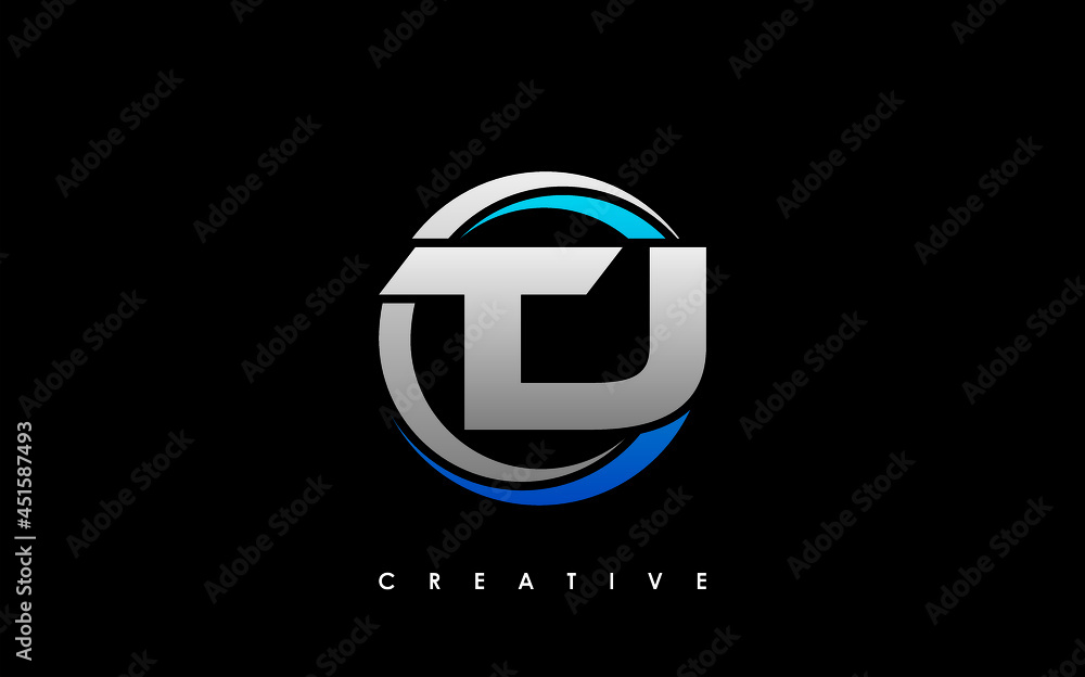 TJ Letter Initial Logo Design Template Vector Illustration Stock Vector ...