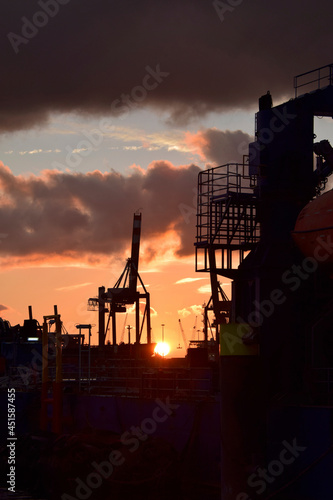harbour port of Rotterdam