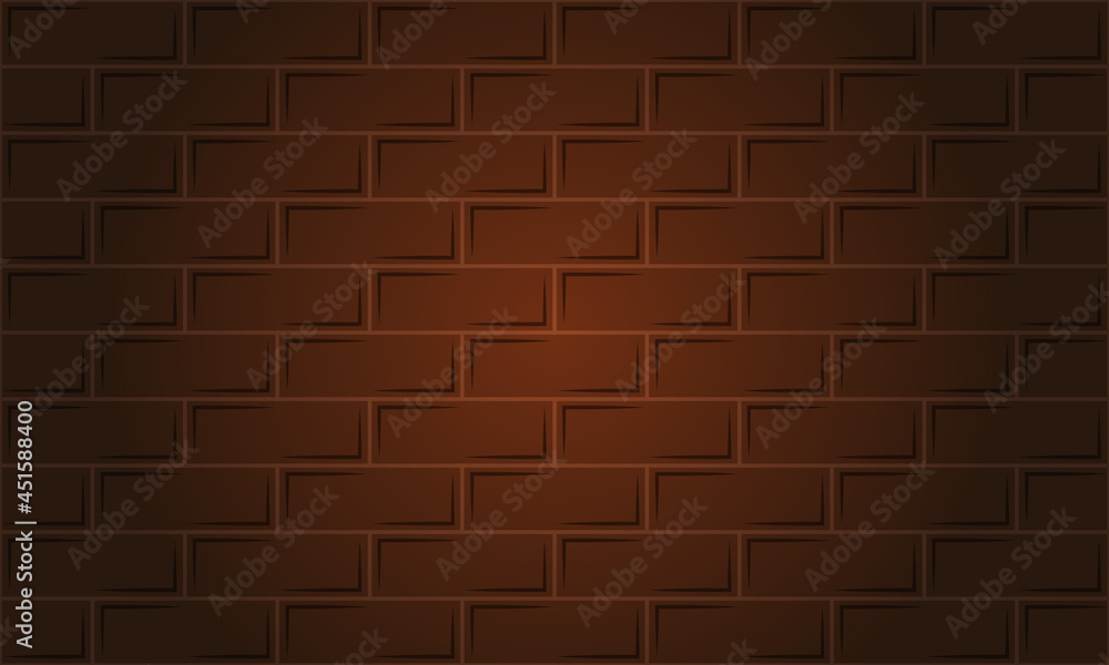 Fototapeta premium Geometric pattern of a brick wall. Red brick wall