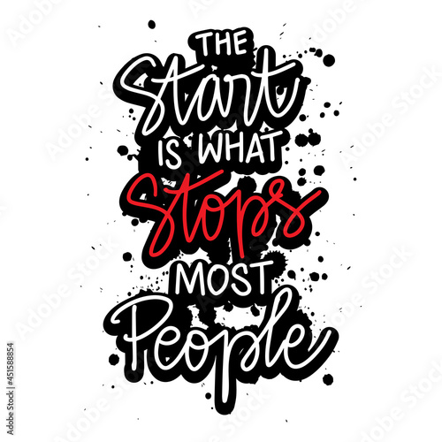 The star is what stops most people hand lettering. Motivational quote.