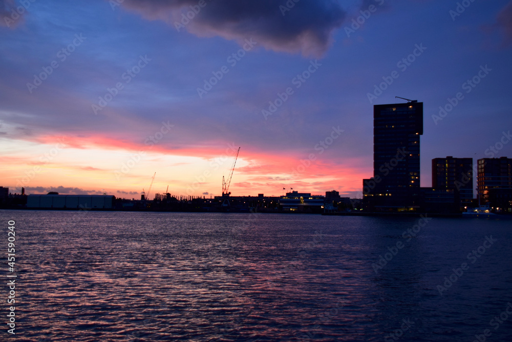 Naklejka premium harbour port of Rotterdam
