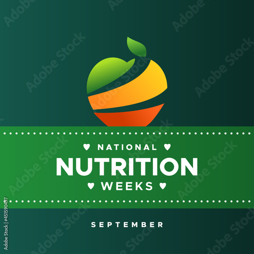 National Nutrition Week Design Illustration