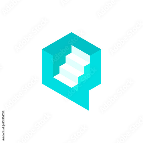 Stair cube logo