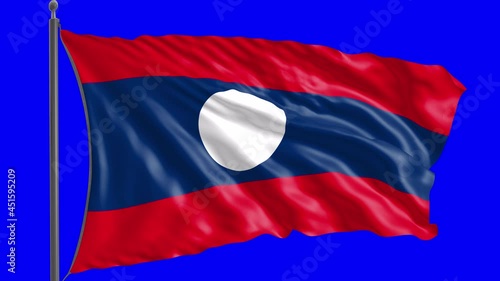 Flag of Laos with alpha channel.
 photo