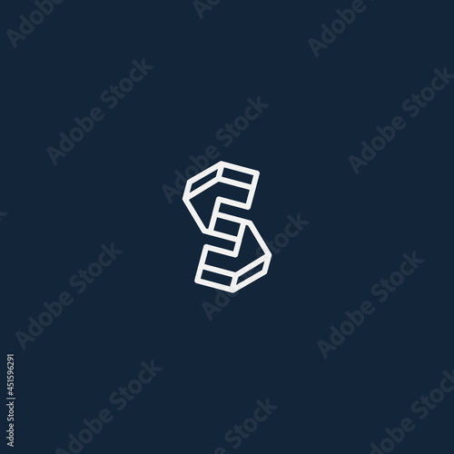 elegant letter S home logo design template elements © onrion