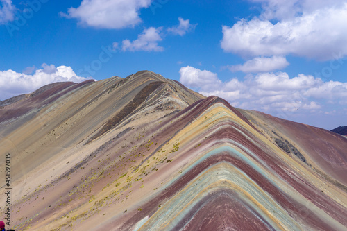 Rainbow Mountain, is a mountain in the Andes of Peru with an altitude of 5,200 metres above sea level. It is located on the road to the Ausangate mountain.