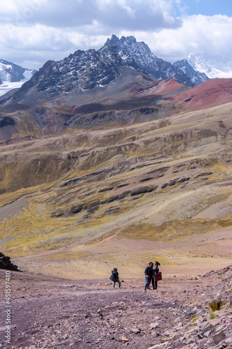 Rainbow Mountain, is a mountain in the Andes of Peru with an altitude of 5,200 metres above sea level. It is located on the road to the Ausangate mountain.