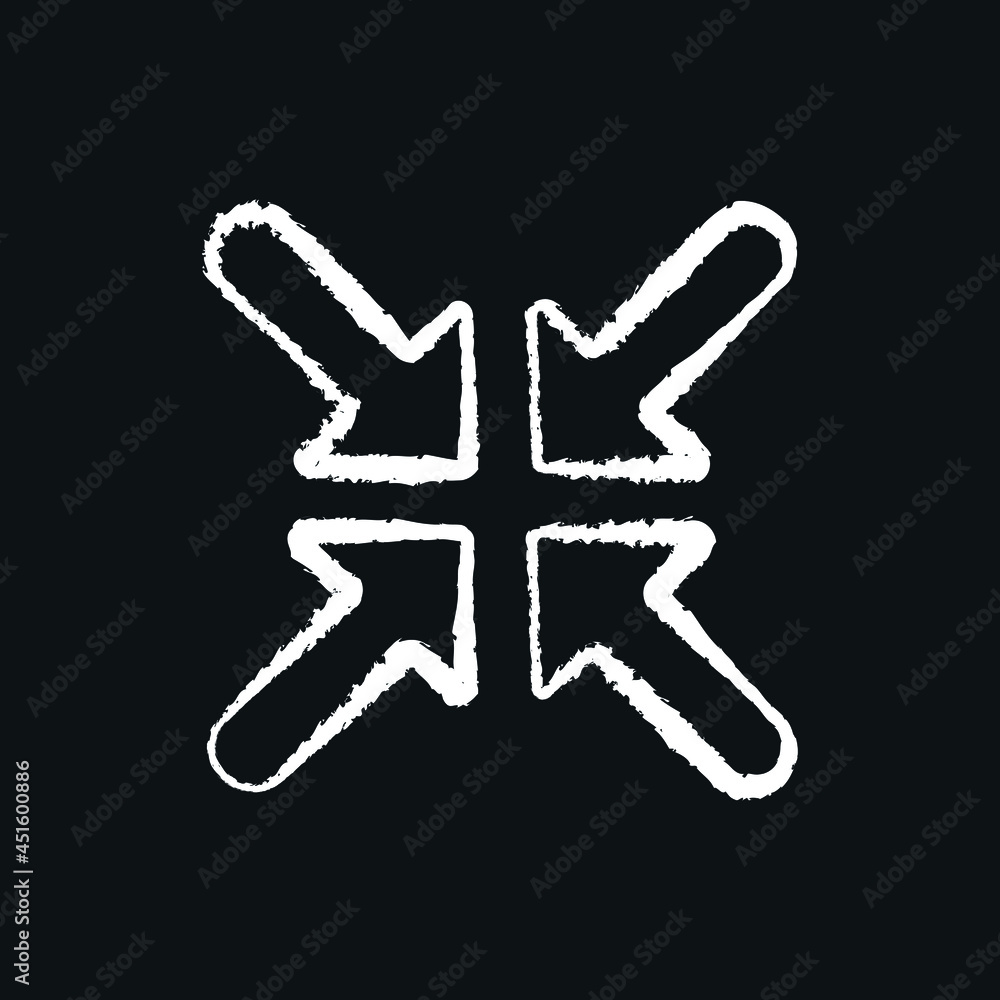 Scale chalk icon. Arrows. Vector isolated black illustration. Scale chalk icon. Arrows. Vector isolated black illustration.